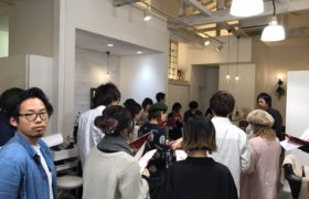 営業終わりスタッフみんなでカラー講習！！